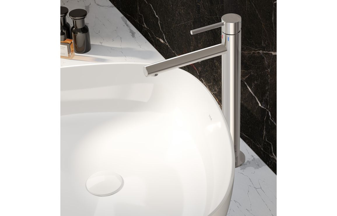 VitrA Origin Extra Tall Basin Mixer - Chrome, Bathroom Taps - Image 2