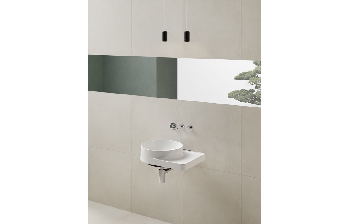 VitrA Origin Wall Mounted 3-Hole Basin Mixer - Chrome, Bathroom Taps - Image 3
