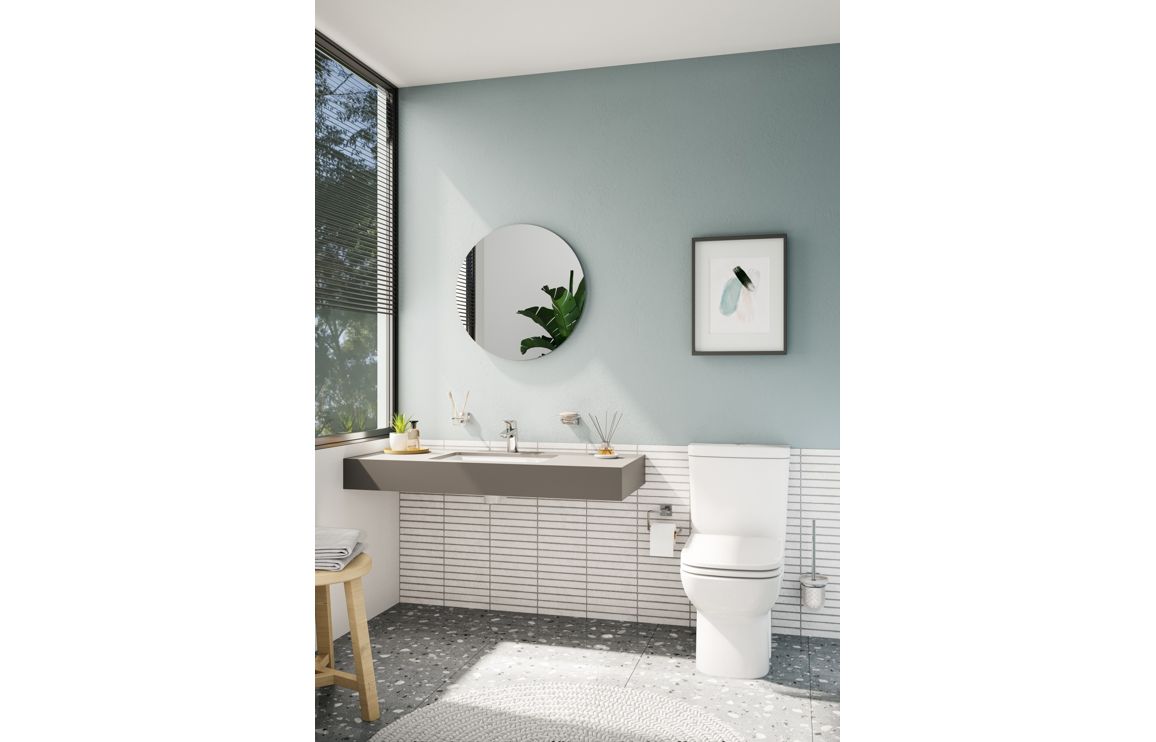 VitrA S20 Rounded Edge Close Coupled Cistern - White, Toilets - Image 7