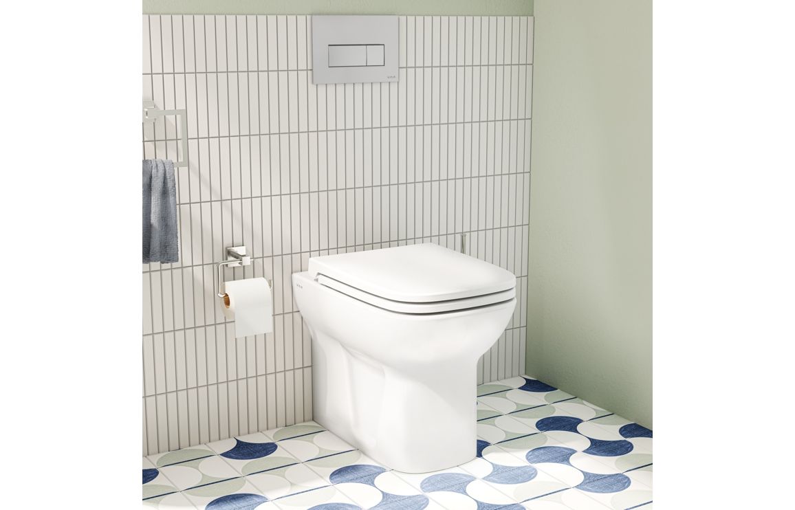 VitrA S20 Back to Wall Pan Only - White, Toilets - Image 3
