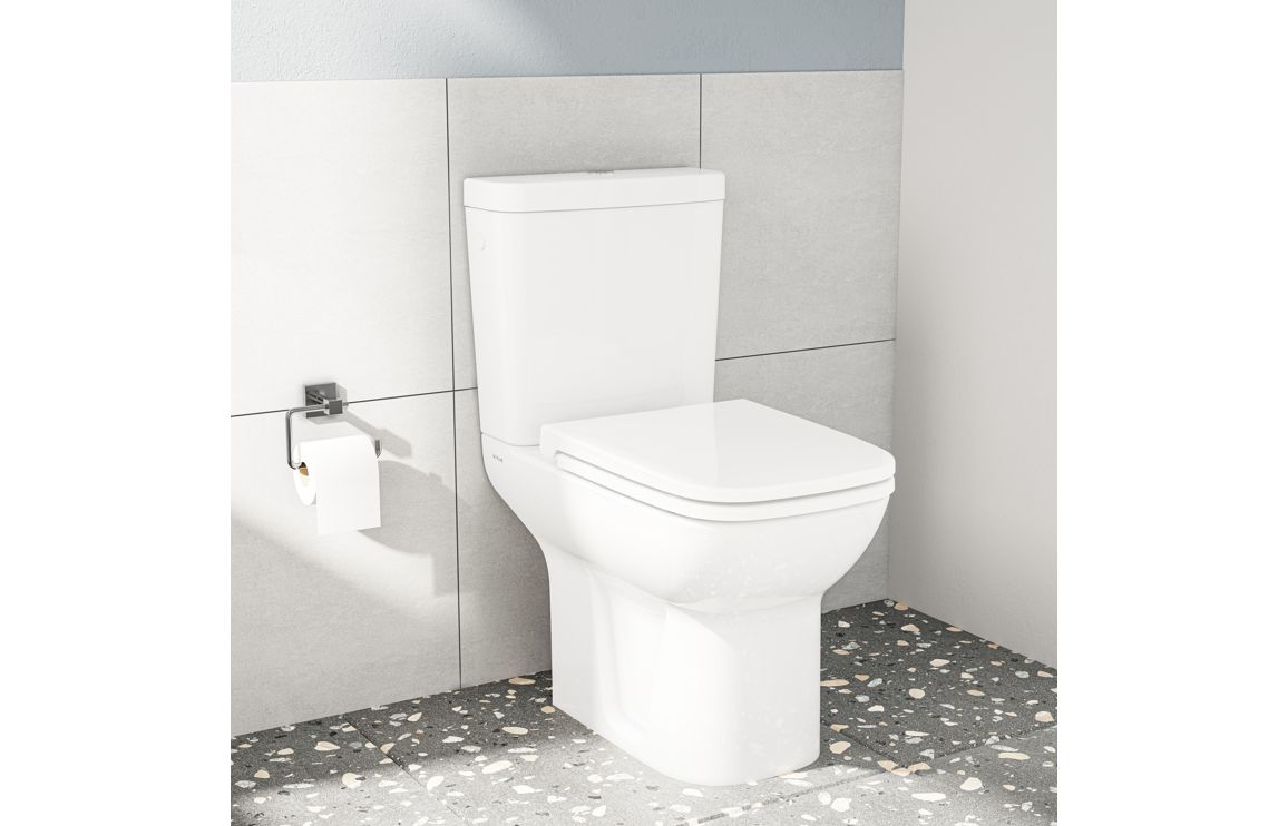 VitrA S20 Rounded Edge Close Coupled Cistern - White, Toilets - Image 2
