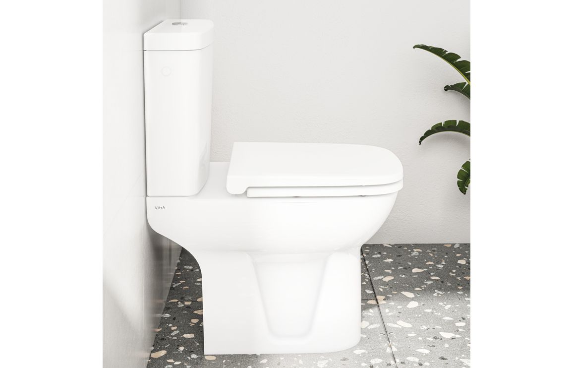 VitrA S20 Rounded Edge Close Coupled Cistern - White, Toilets - Image 4