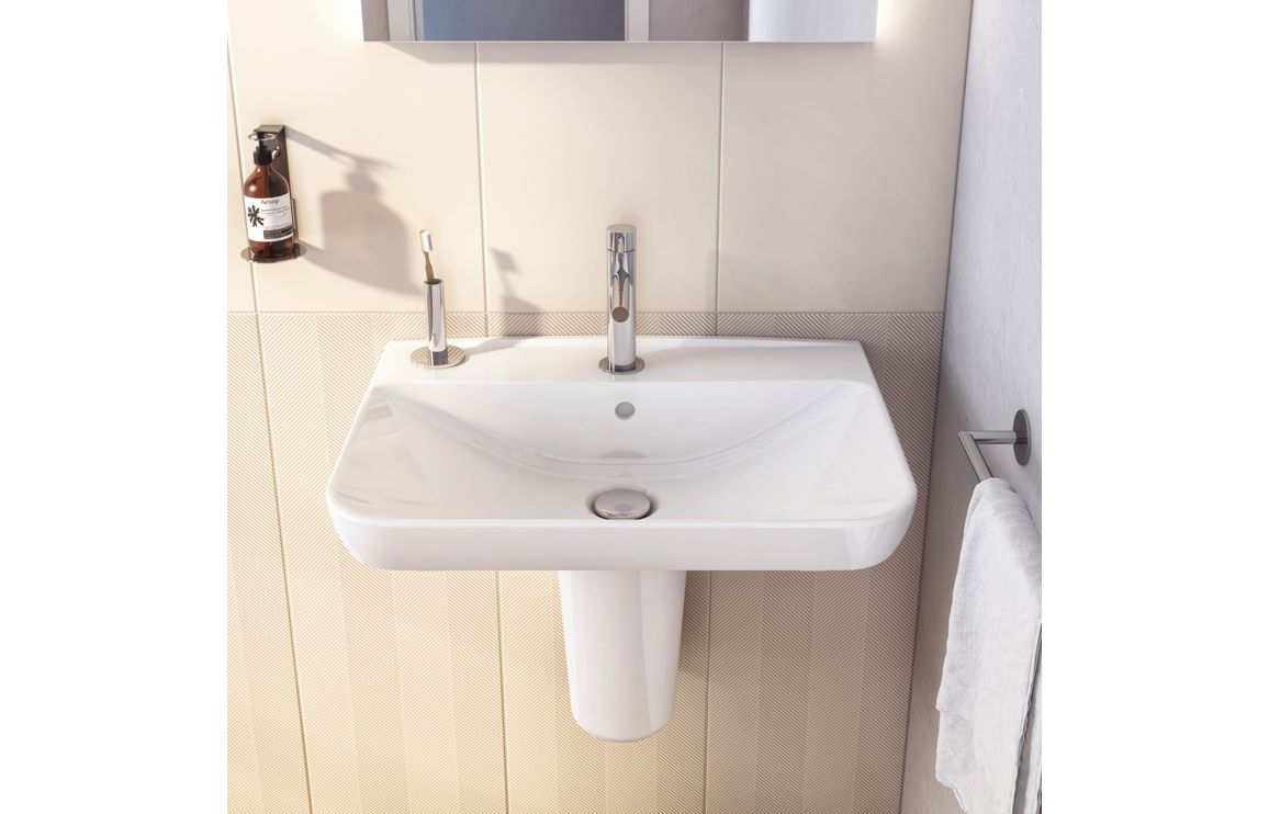 Semi Pedestal Only, VitrA S20 185x295mm Semi Pedestal Only - White - Image 2